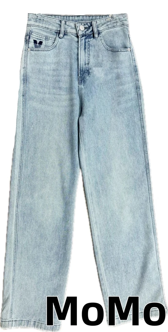 牛仔裤直筒休闲百搭复古潮流高腰宽松水洗