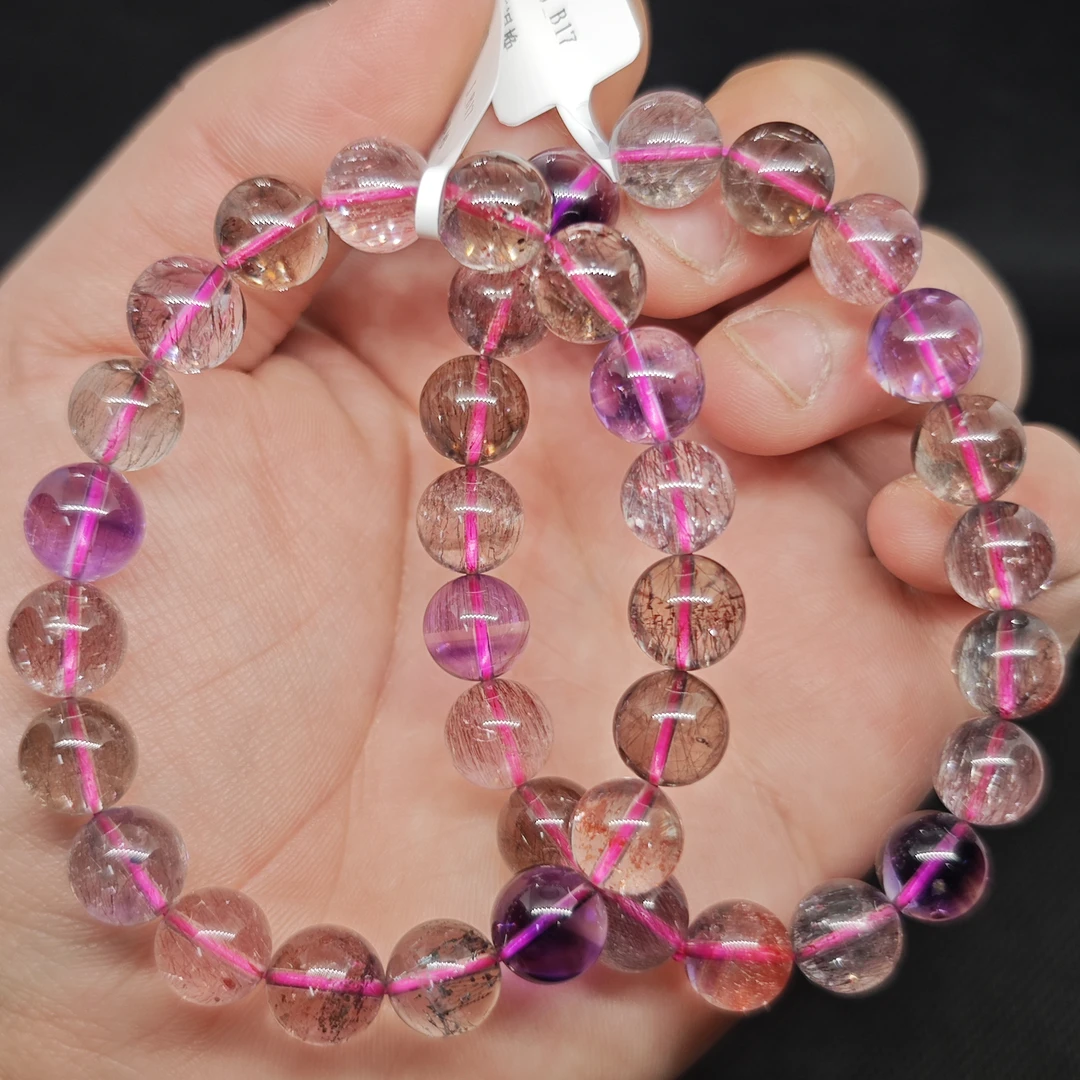 晶匠天然单圈超七手串10mm+多样性发一 编号-X37892