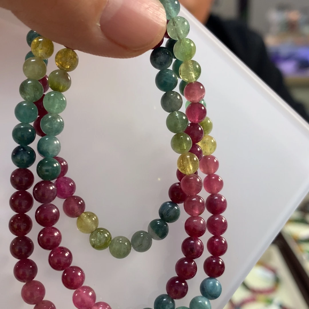 未镶嵌手链碧玺多样性发其一条