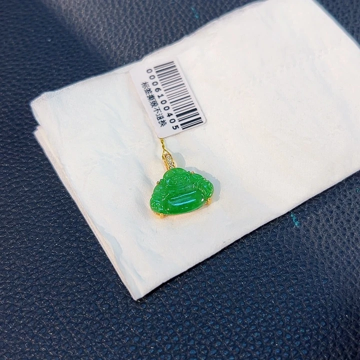 翡翠未镶嵌颈饰项链