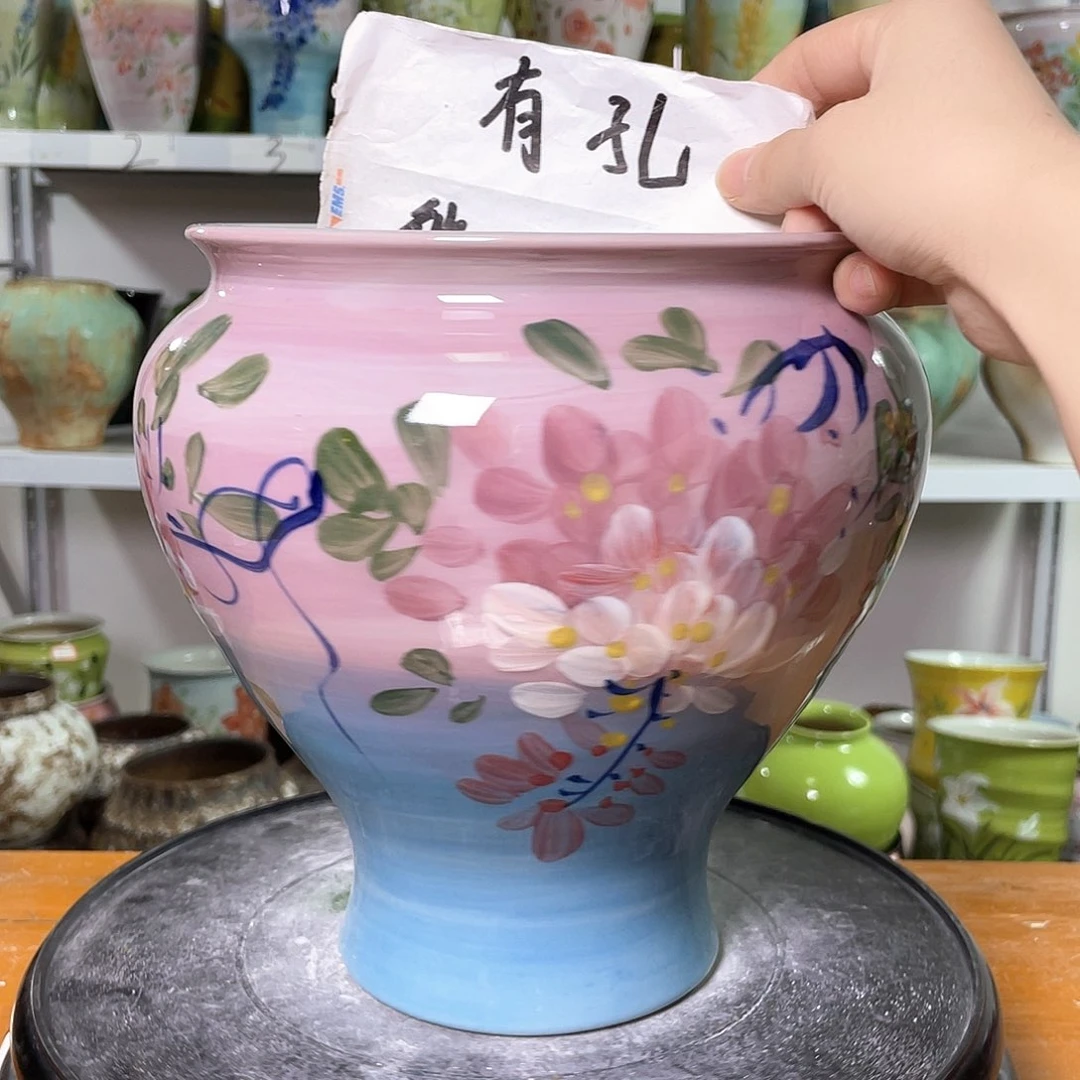 景德镇陶瓷花盆花器暇256