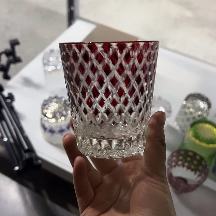 水晶玻璃平底款微瑕一个