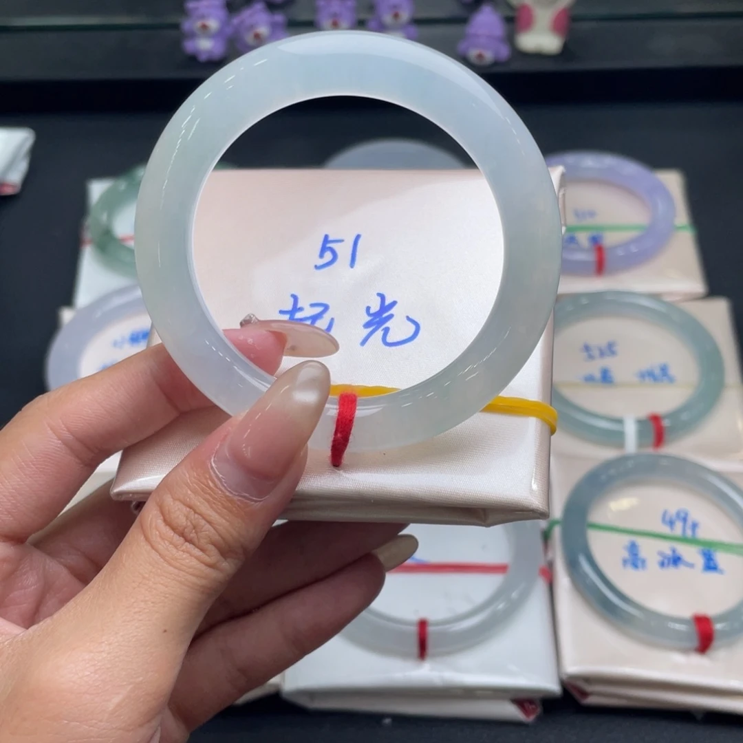 翡翠未镶嵌手镯15号