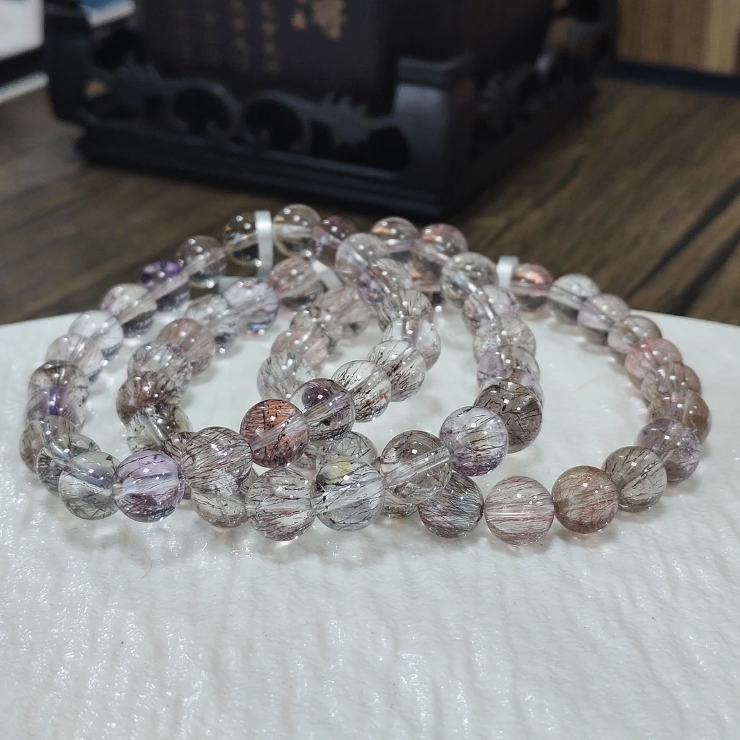 【书记甄选】天然仙女超七单圈手链 多样式发一件 约8mm 1885BB