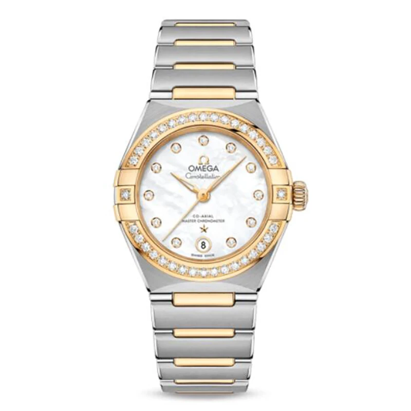 99新 Omega/欧米茄 星座/29mm/131.25.29.20.55.002/黄金机械满钻