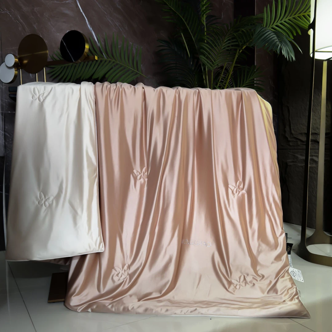 【明超家纺】100%双宫茧蚕丝水光美肤A类凉感丝夏凉被空调被高档