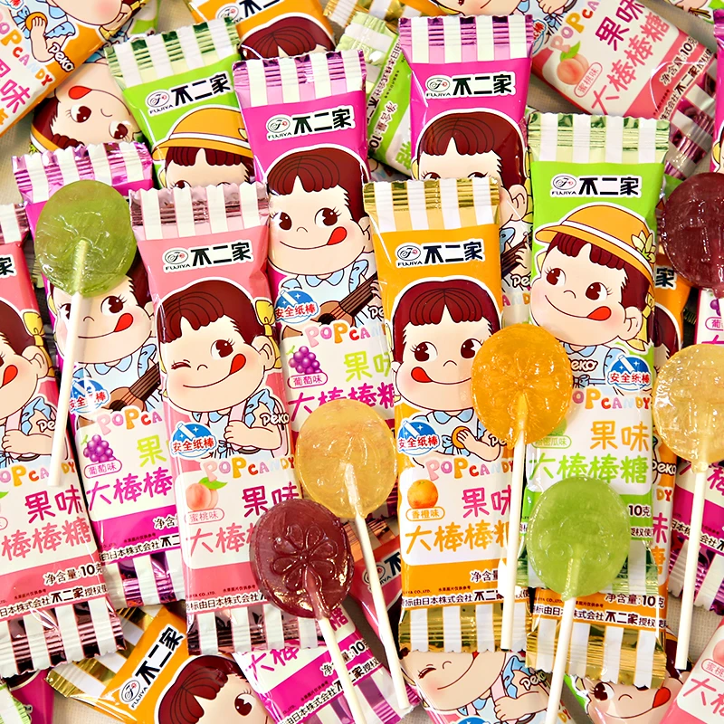 不二家果味大棒棒糖10g*10