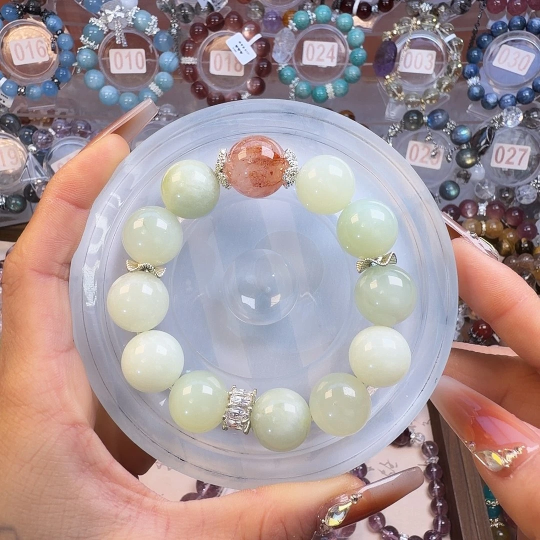水晶手链合金绿水