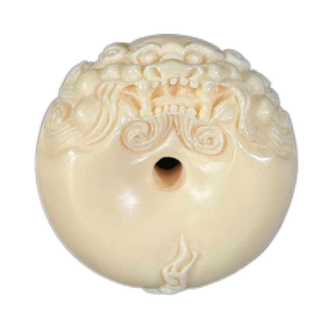 人工养殖鹿角雕刻貔貅平安扣（手工雕刻，多样性发一）