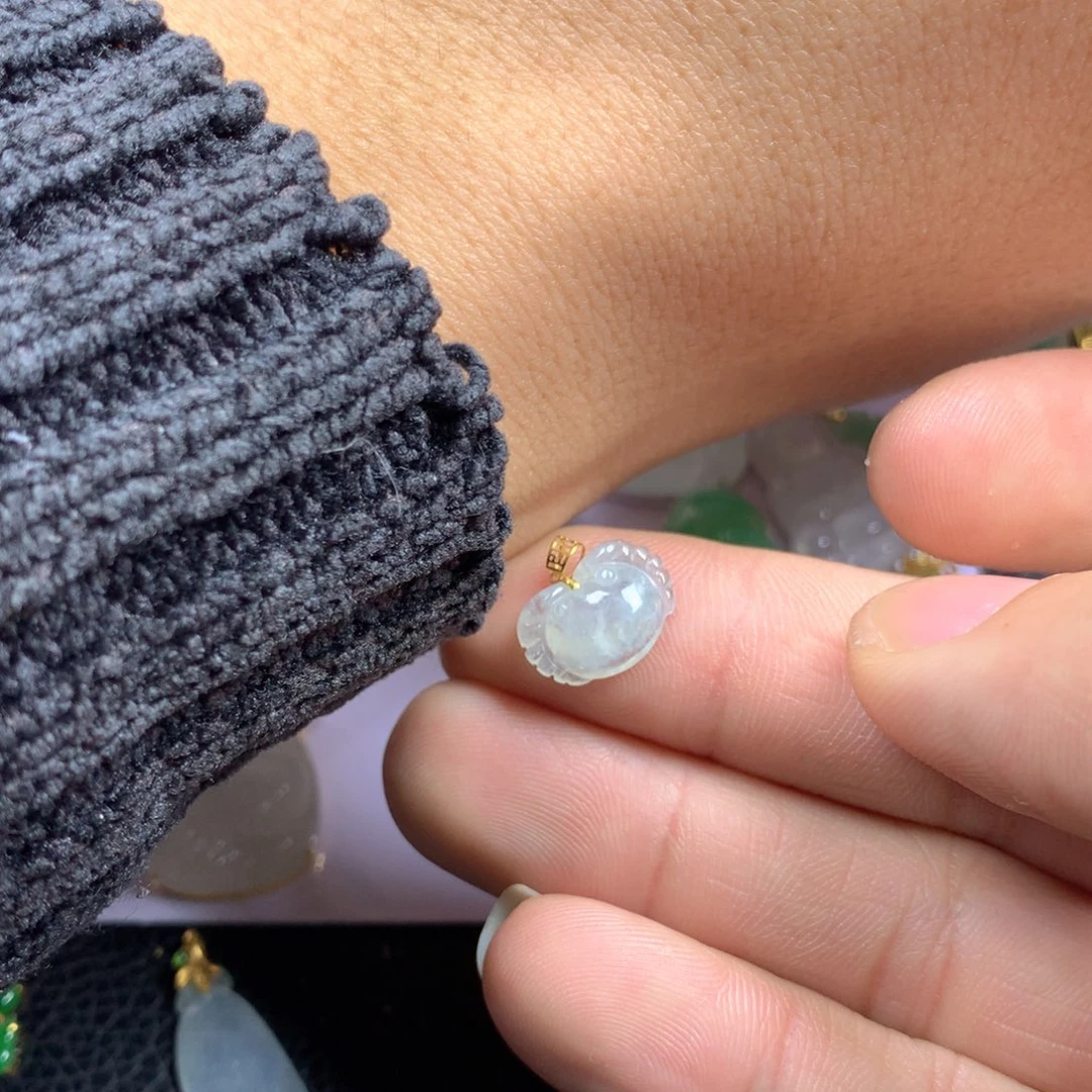 【闪购商品】翡翠颈饰18K金镶嵌翡翠