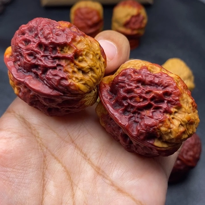 文玩核桃把件40尺金蟾王