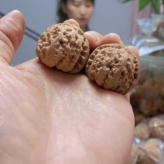 【闪购商品】把件文玩核桃34白狮子油
