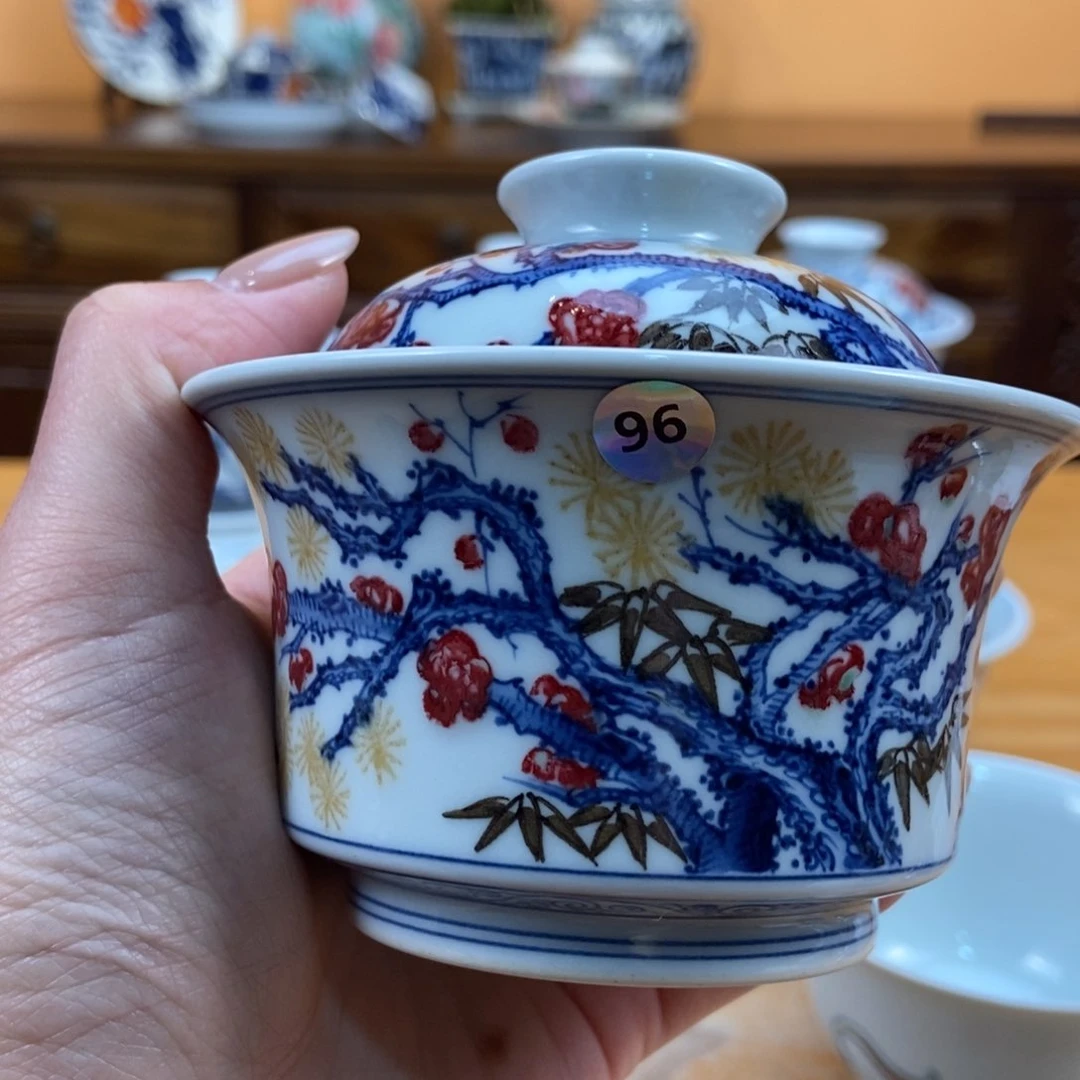 手绘现代茶具非古董