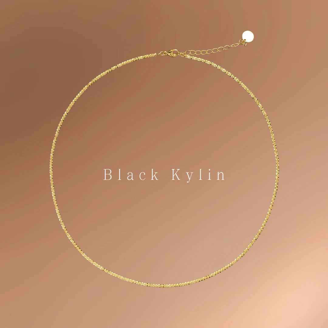 链子925银 春生艺术珠宝 满天星菜花项链波光粼粼锁骨链