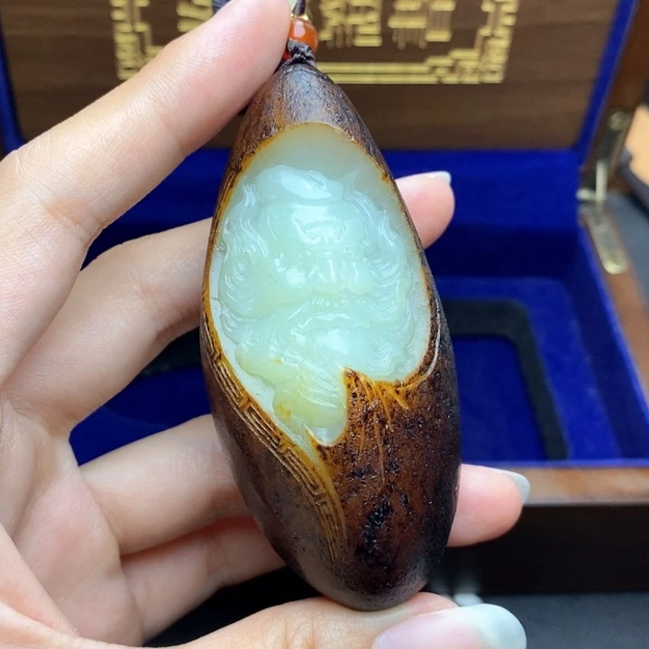 和田玉未镶嵌挂件卷*N