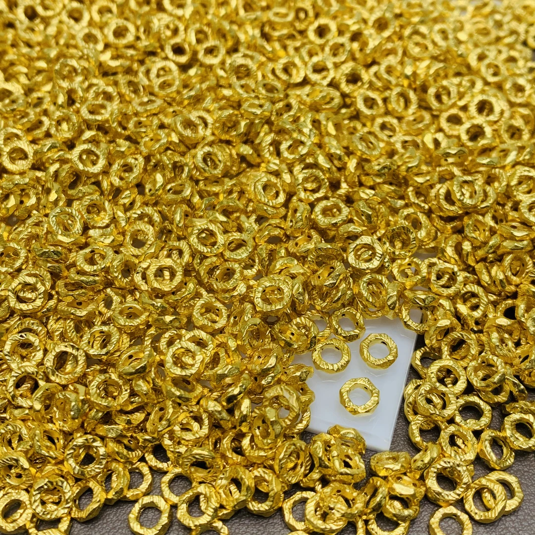 「戴琴珠宝」YZ4866-6mm左右足金盘缠珠发其一