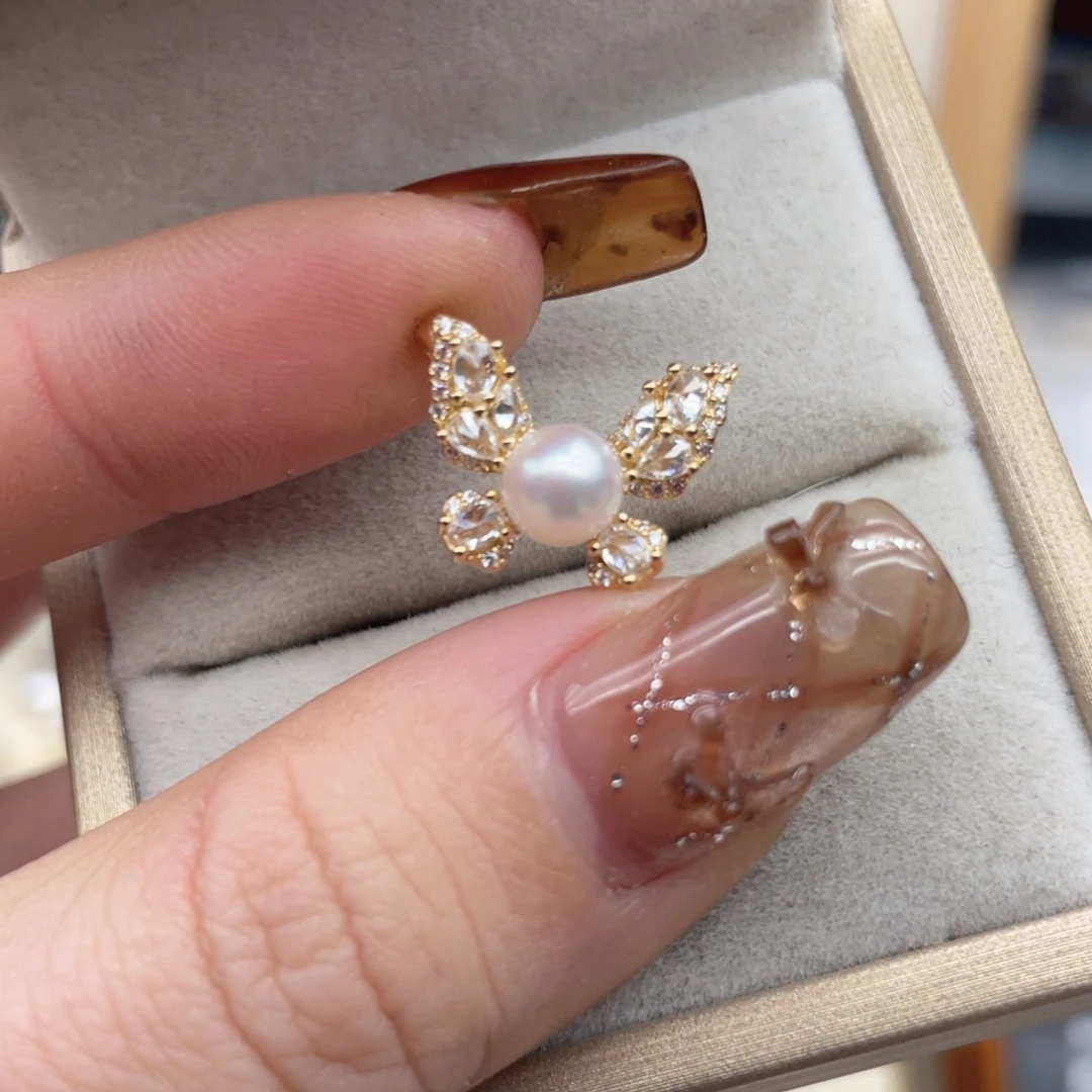 海水珍珠颈饰银S925镶嵌C28