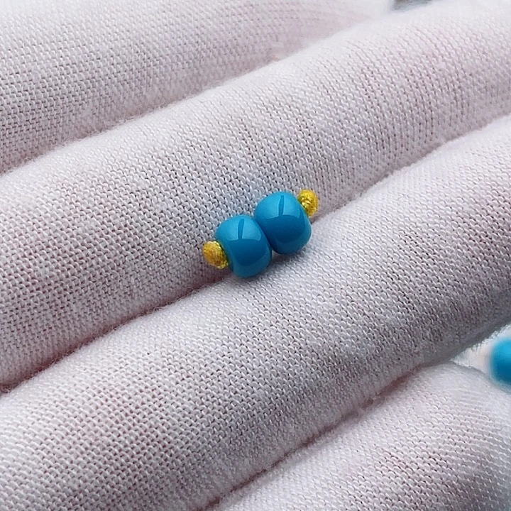 未镶嵌绿松石珠宝奇石5.5mm