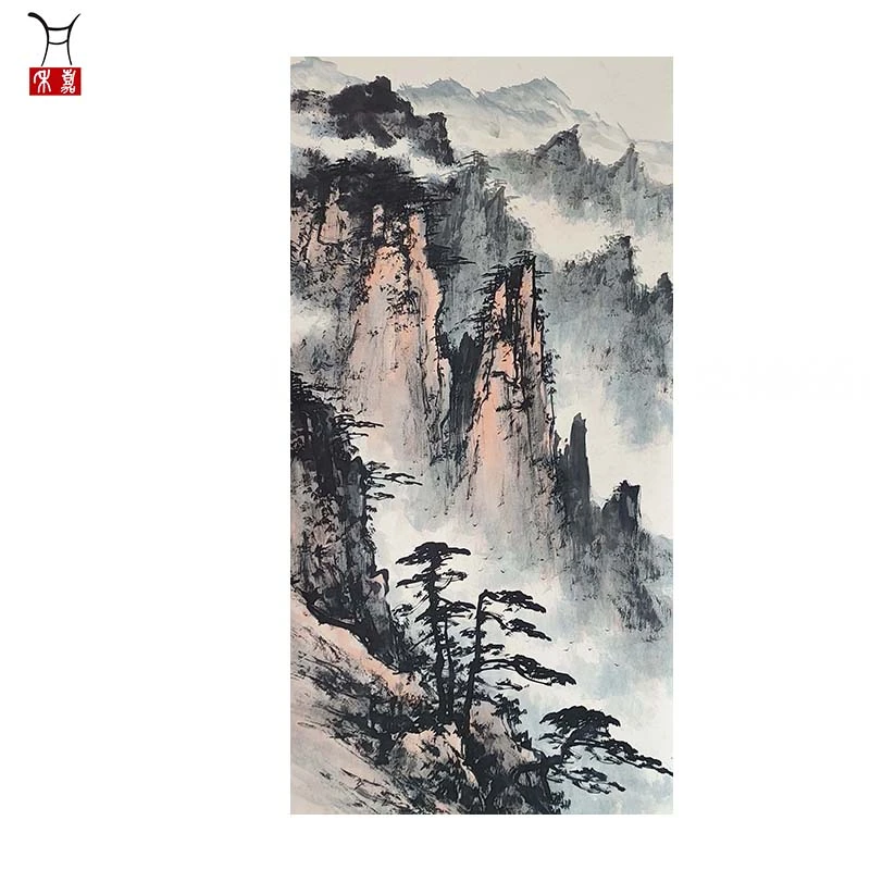 L1004黄山立轴66x138/8.1平尺