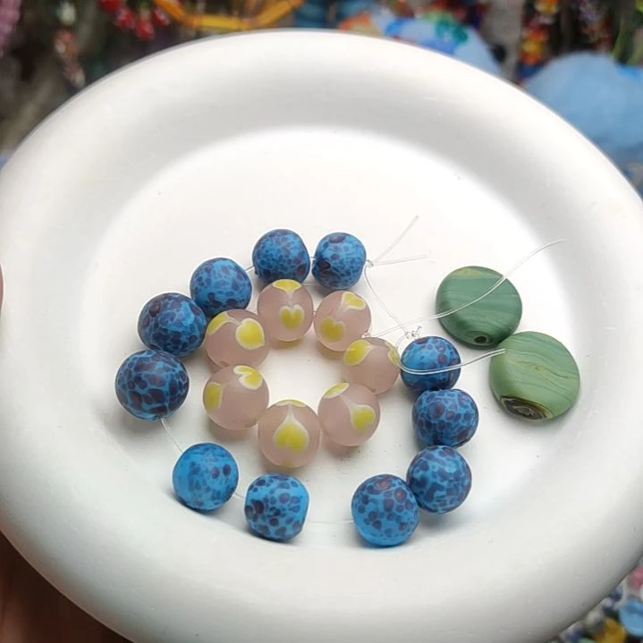 琉璃非金属西亚琉璃散珠一颗