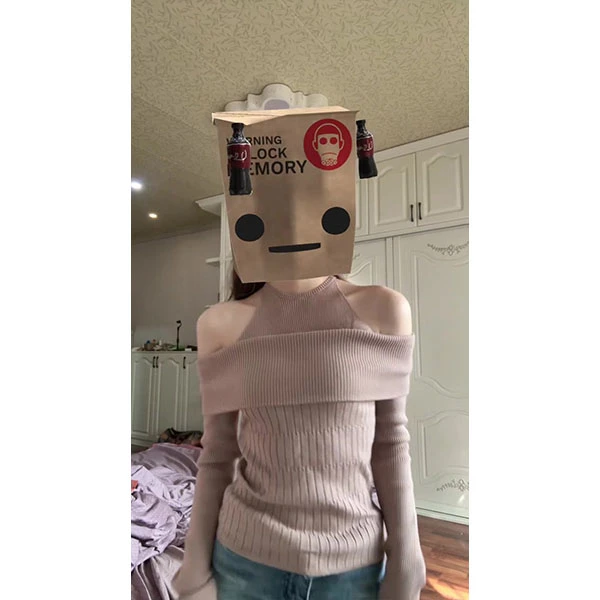 粉色假两件针织衫女秋季内搭纯欲风气质修身显瘦紧身长袖打底上衣