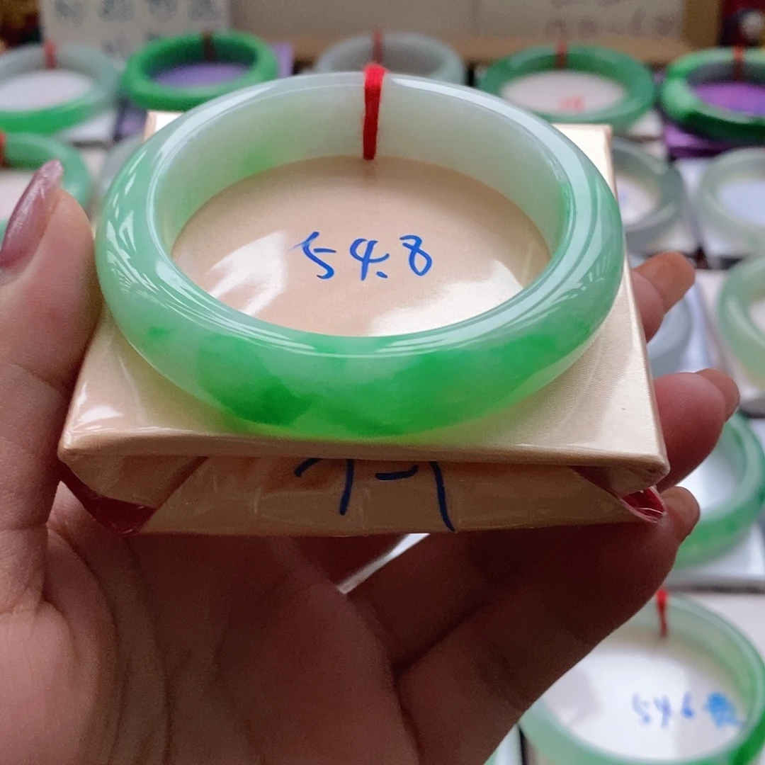 翡翠未镶嵌手镯14号