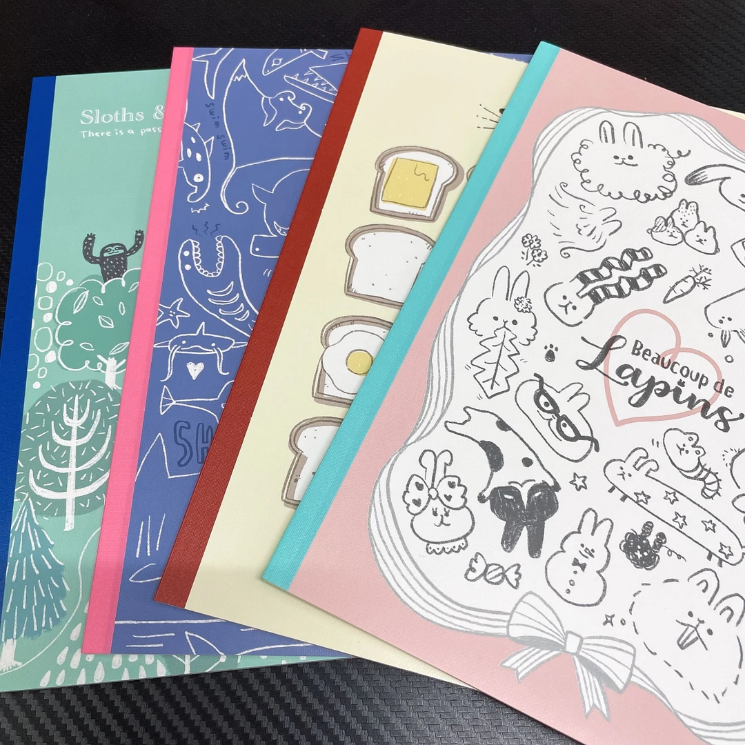 插画师丝滑无线胶装本一套4本