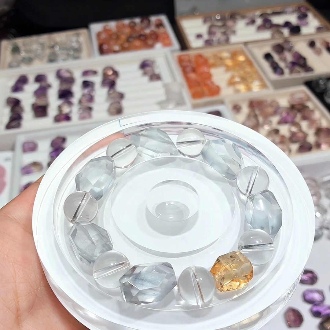 未镶嵌珠宝半成品水晶手串可单出