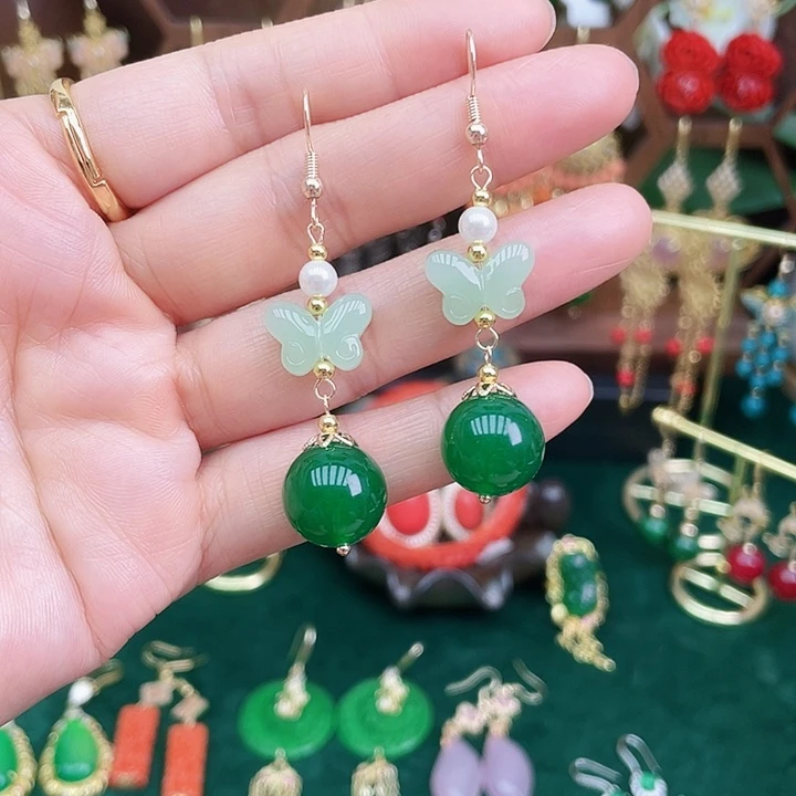 玛瑙/玉髓耳钉合金