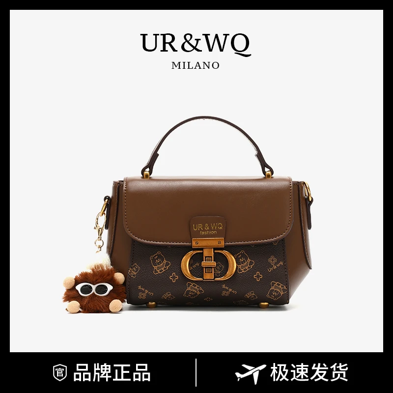 2024新款单肩包小众经典印花苹果包休闲女士简约百搭斜挎包7013