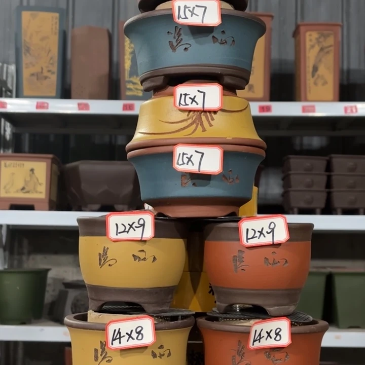 紫砂花盆               100-11