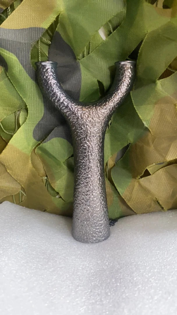 钛合金飞虎 直板 橘皮烤黑硬化飞虎小弓门 加高定制版