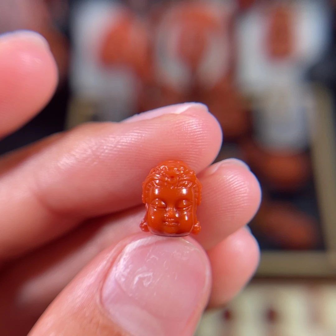 南红玛瑙未镶嵌宝宝观音9.6*7.9