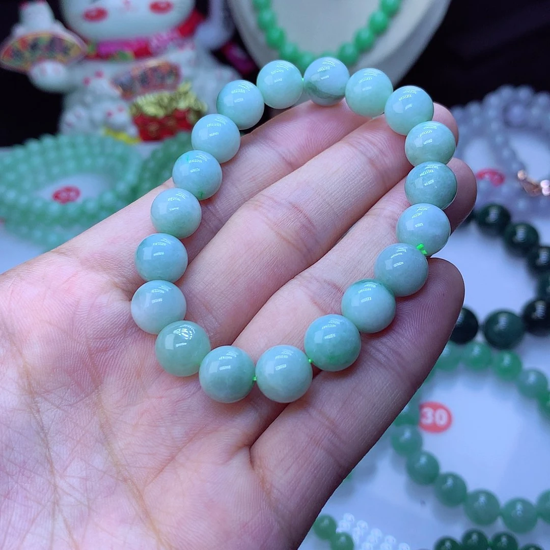 翡翠毛衣链未镶嵌