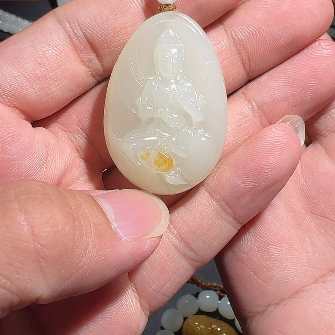 财***贝吊坠(不含链)未镶嵌和田玉