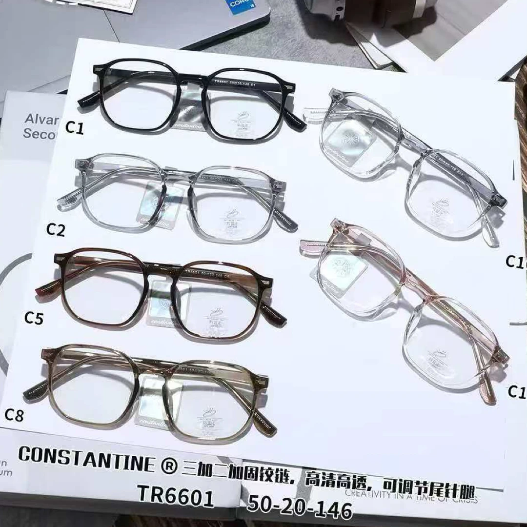 3+2铰链品质系列尾部插针腿网红镜框大框黑色黑框