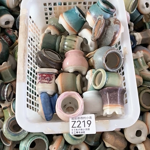 紫砂花盆219微瑕品口径3厘米左右尺寸