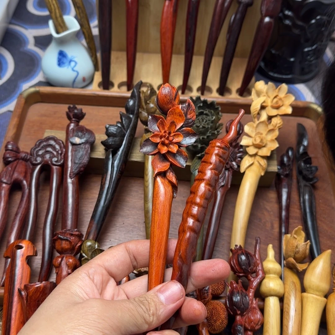 羊***咩檀香紫檀（小叶紫檀）手工制作工艺辣椒和栀子花