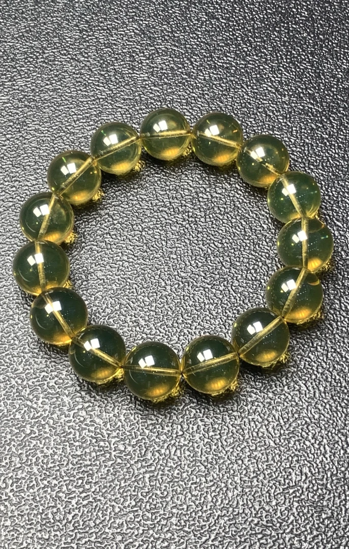 缅甸琥珀蓝珀手串13mm+
