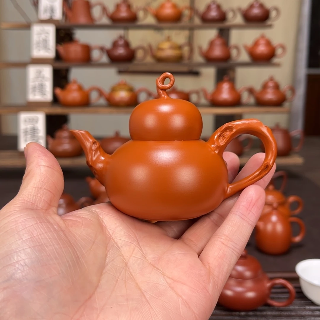 @***吖茶壶紫砂花器葫芦