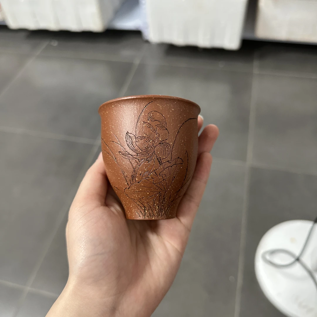 宜兴原矿紫砂主人杯