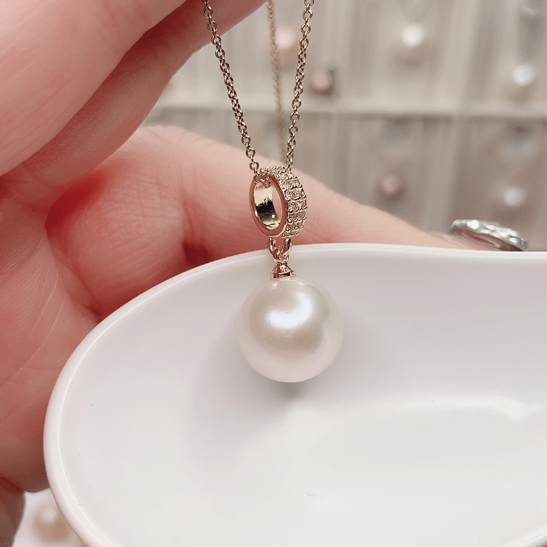 合金淡水珍珠吊坠(赠链)