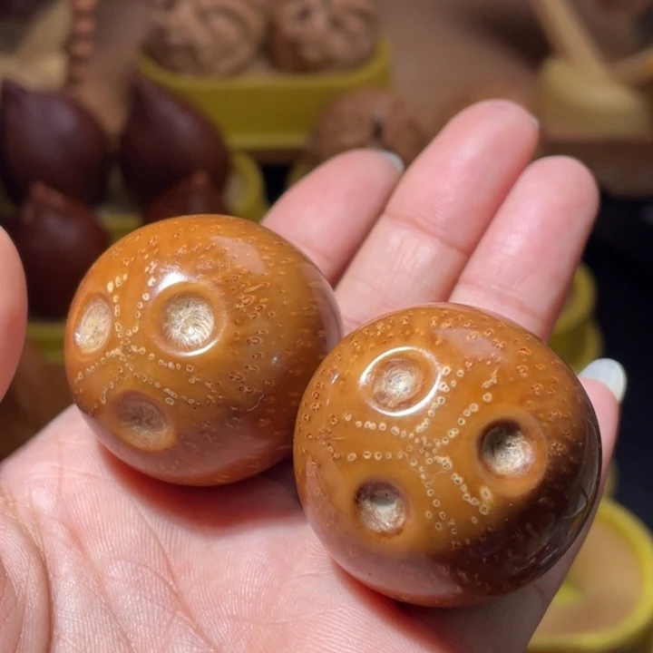 吊坠文玩核桃紫金鼠手球