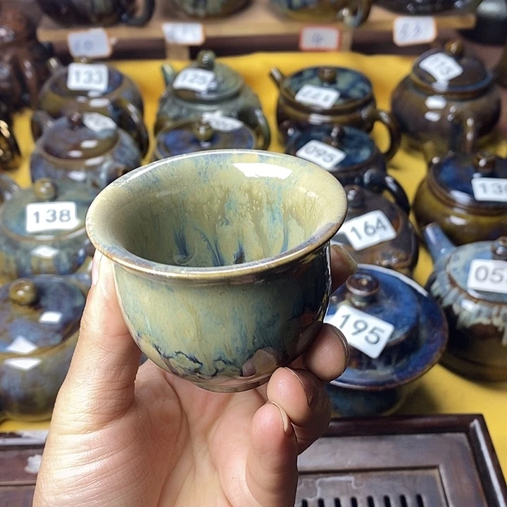 建水紫陶杯子80毫升左右