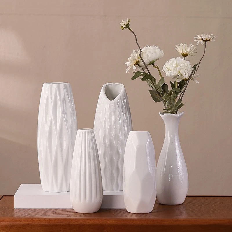 陶瓷小花瓶欧式小清新水培干花插花器客厅卧室家居桌面装饰摆件