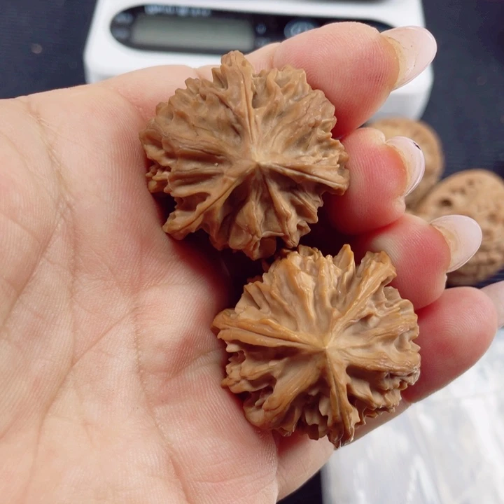 文玩核桃把件岐山三棱35左右