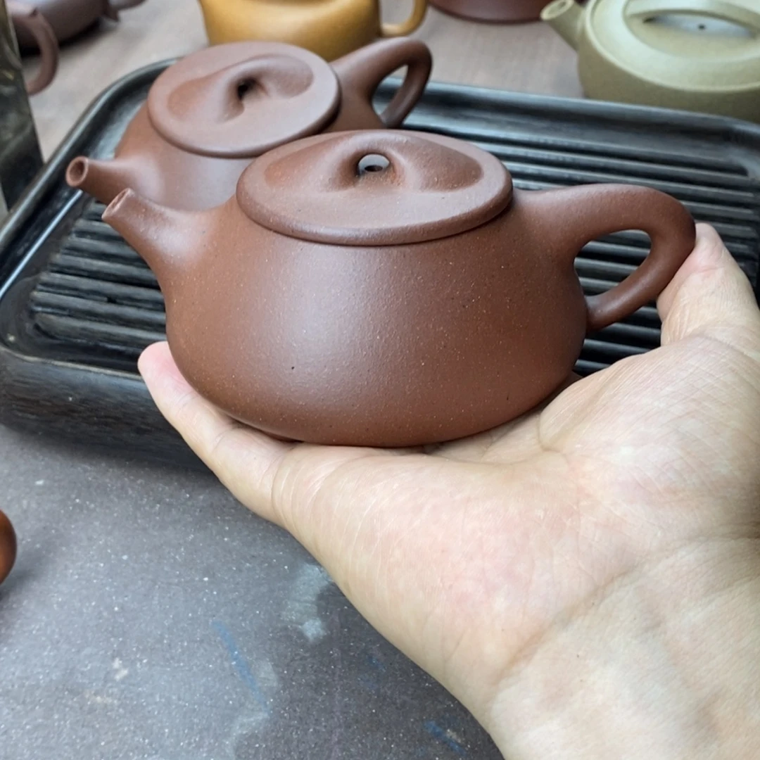 先***人茶壶紫砂紫砂石瓢