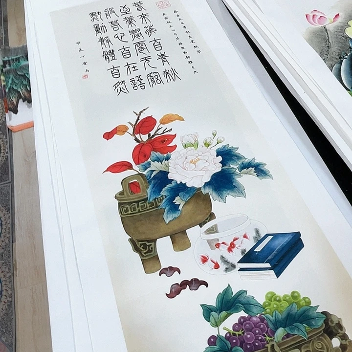 国画书画描金拓染金石传拓手写