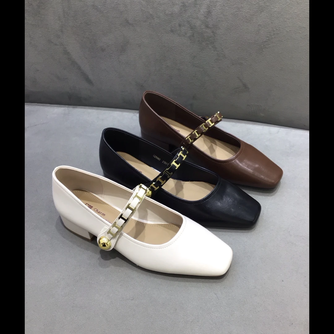 饭饭家 法式浅口百搭单鞋