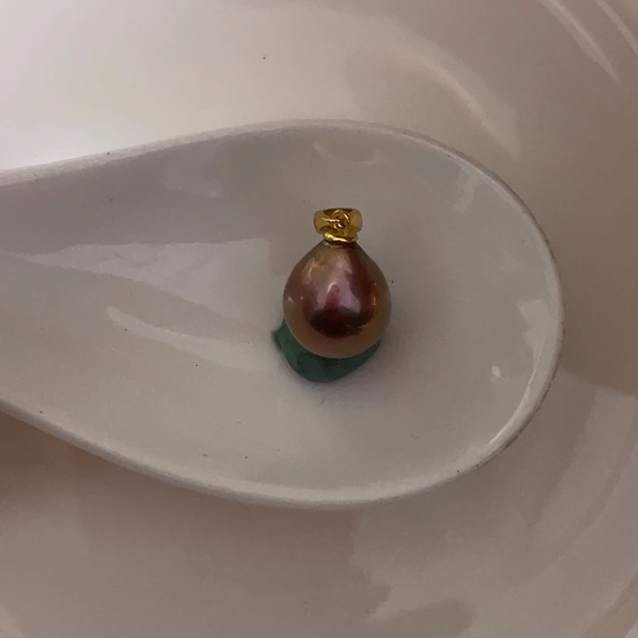 淡水珍珠吊坠(不含链)银S925镶嵌